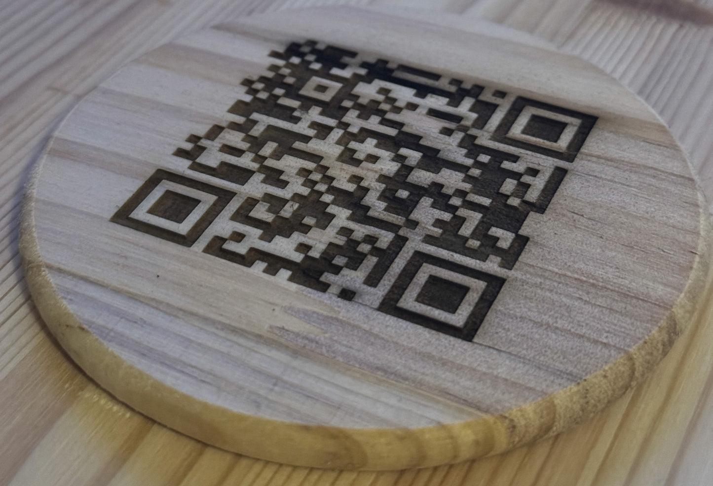 Wooden Personalised Coaster (Logo)