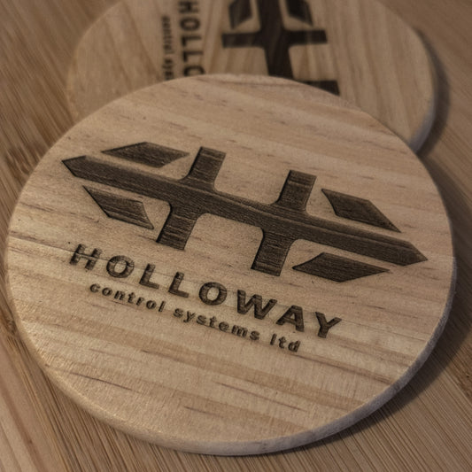 Wooden Personalised Coaster (Logo)