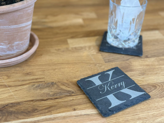 Personalised Slate Coaster Name