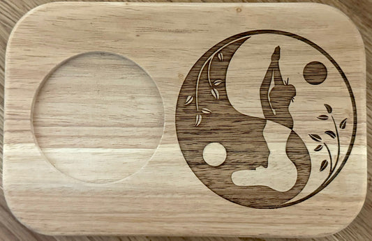 Tea Serving Board: Spiritual, Yogo Ying Yang