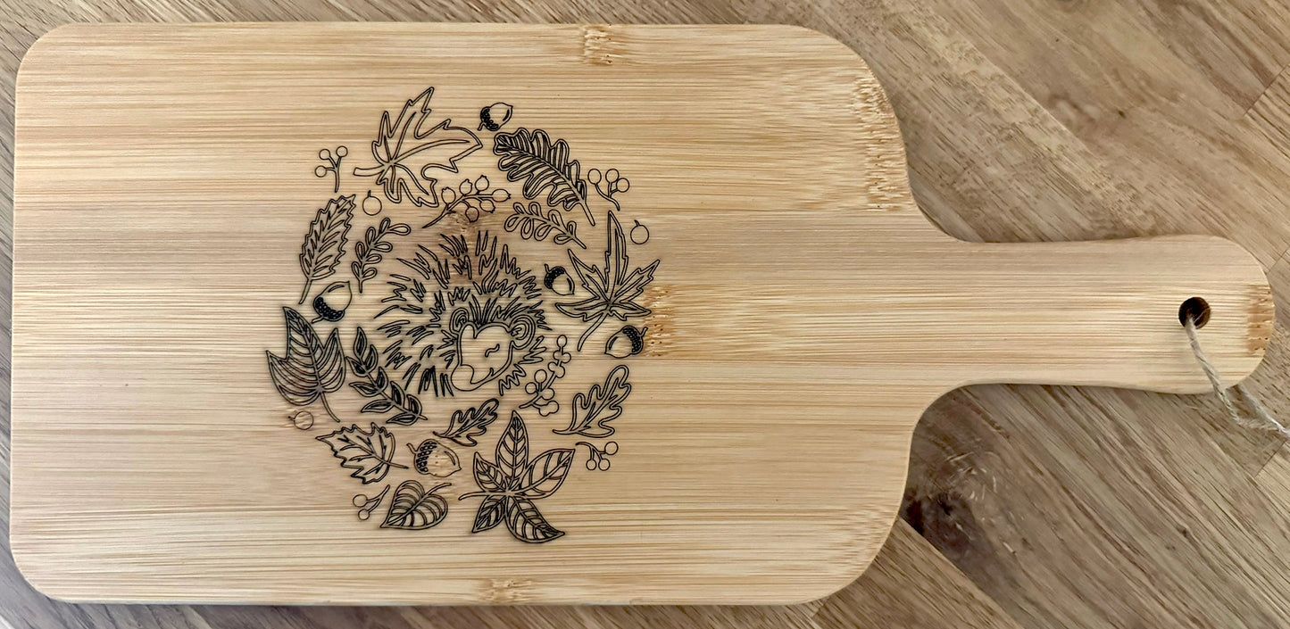 Chopping Board: Autumn Hedgehog