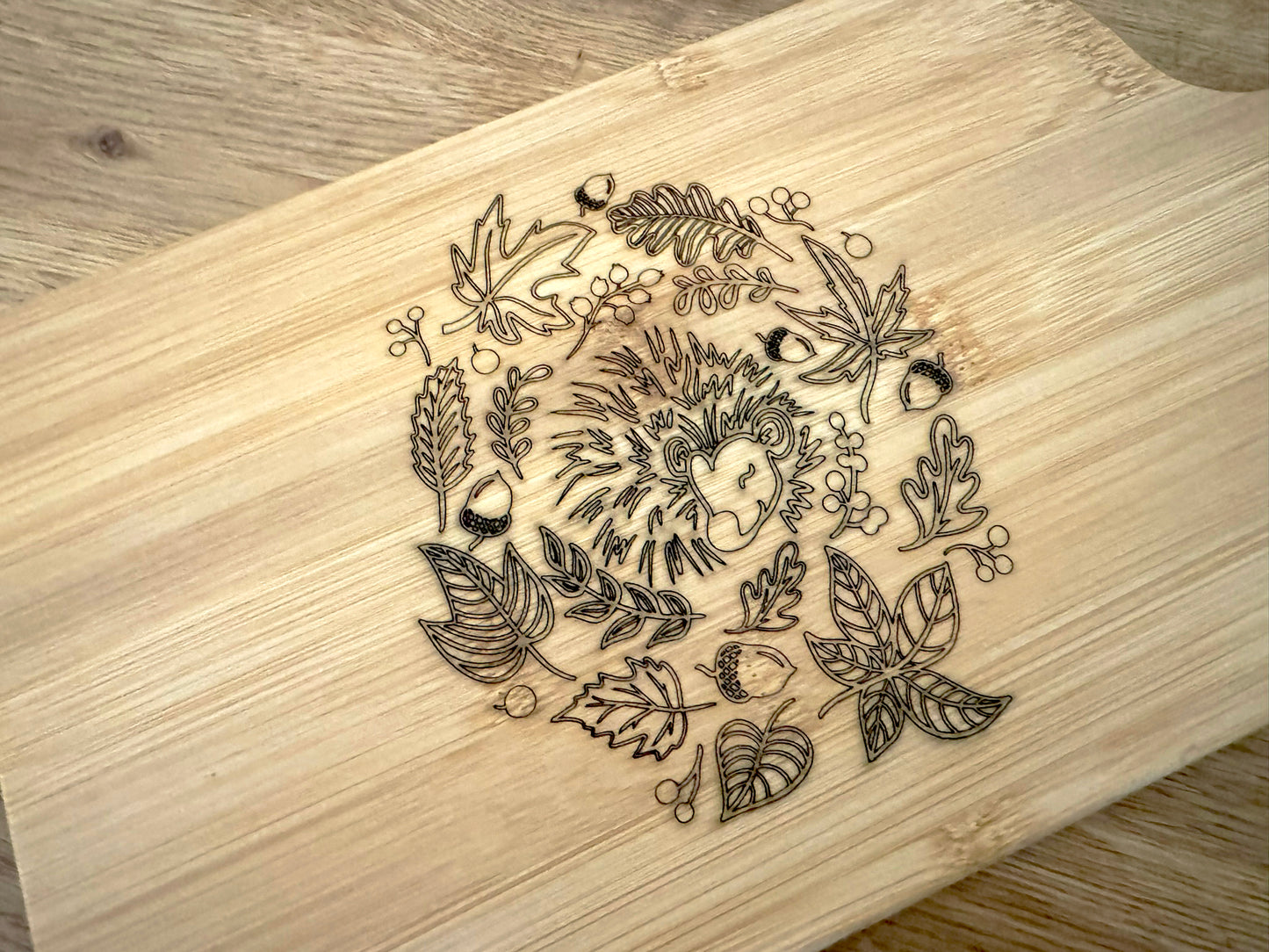 Chopping Board: Autumn Hedgehog