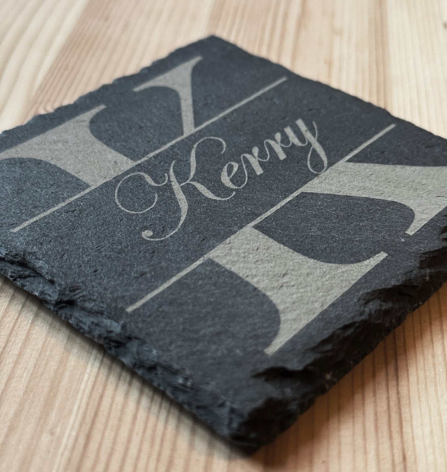 Personalised Slate Coaster Name